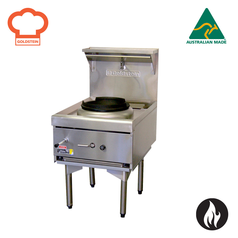 GOLDSTEIN GAS WOK 1 wok 356 mm diameter, CWA1D/R dual ring burner 54 CWA1