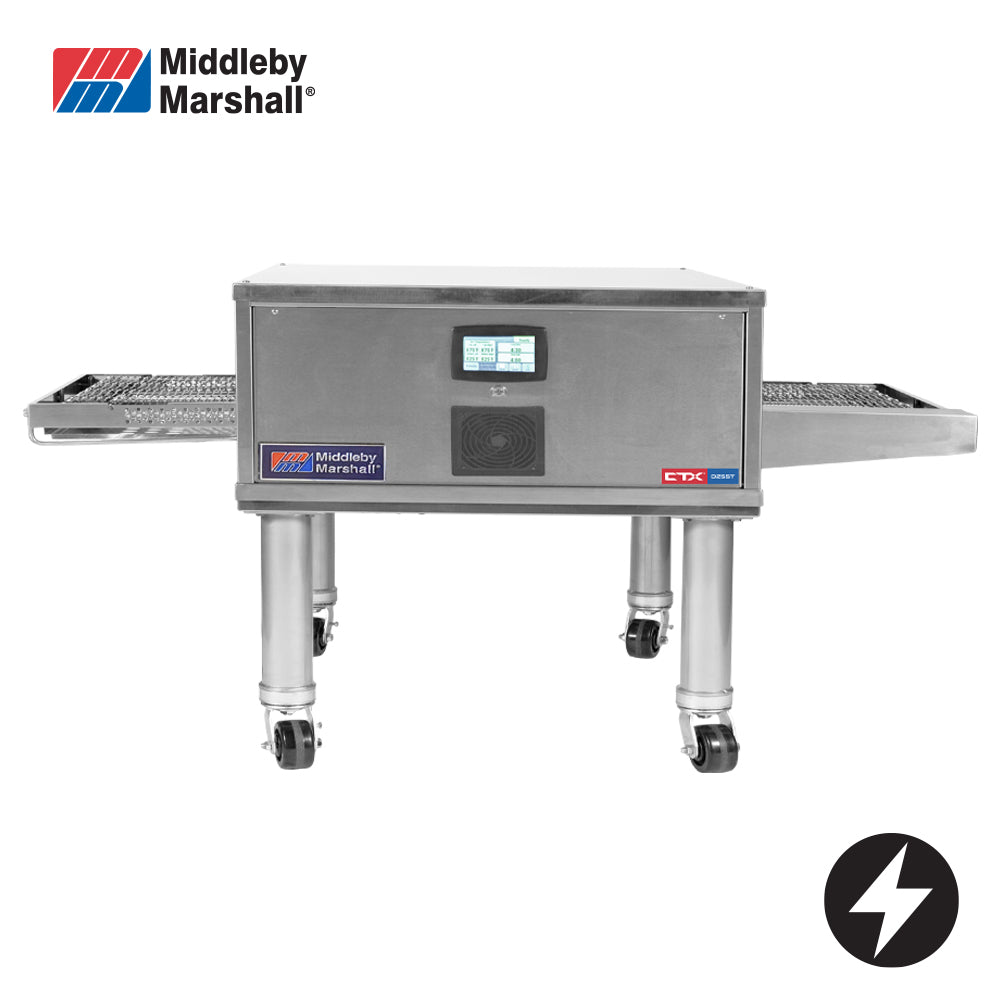 MIDDLEBY MARSHALL ELECTRIC CTX Electric Infrared Conveyor, 18'' (457 mm) wide conveyor, 55.22'' (1403 mm) long cooking chamber, menu select up to 15 different time and temperature combinations, stand not included DZ55T+ST