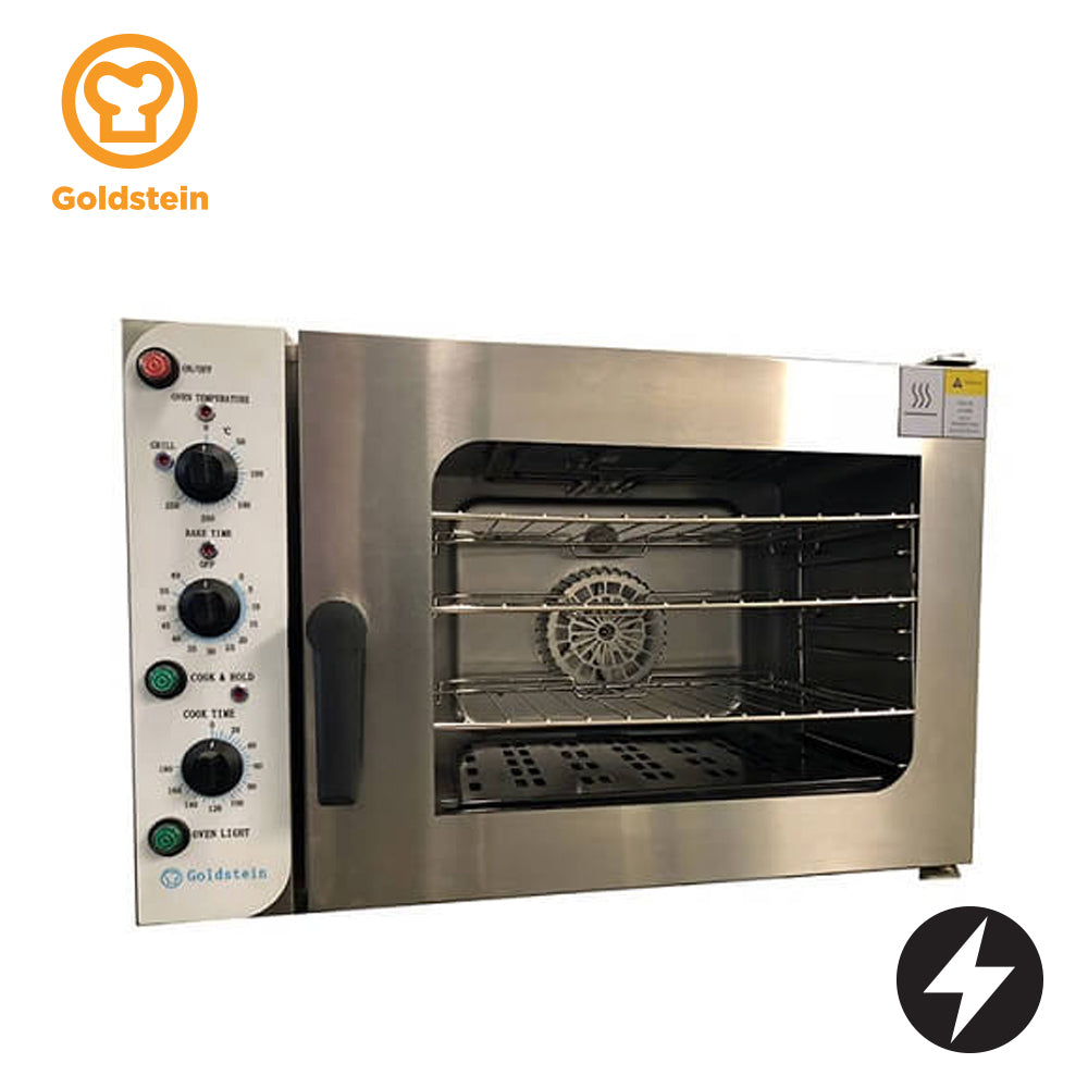 GOLDSTEIN ELECTRIC CONVECTION OVEN gastronorm bake, grill, cook & hold, oven size 535 x 385 x 365, 4 trays (500 x 370), requires 15amp/240v power supply EZ26