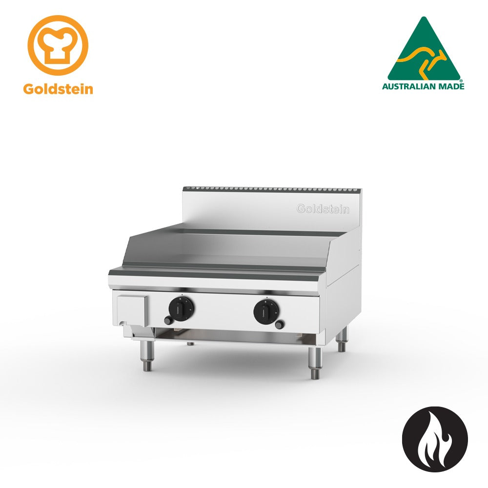 GOLDSTEIN GAS GRIDDLE plate size 610 x 520 x 20 mm deep 40/40 GPGDB24-X