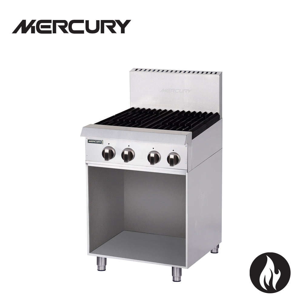MERCURY GAS COOKTOP 4, 32MJ burners, supplied on welded enclosed cupboard stand 130 MHN-24-F
