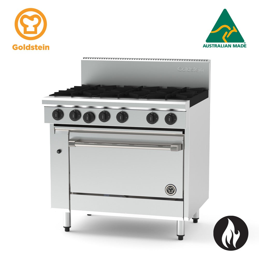 GOLDSTEIN GAS OVEN RANGE 6 burners, 28" convection oven gas 226/228 PFC628-X