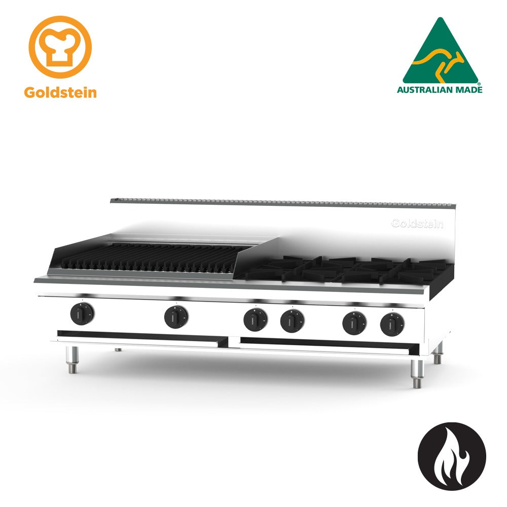 GOLDSTEIN GAS COOKTOP 4 burners, 610 x 510 BBQ 212/208 PFB24Q4-X