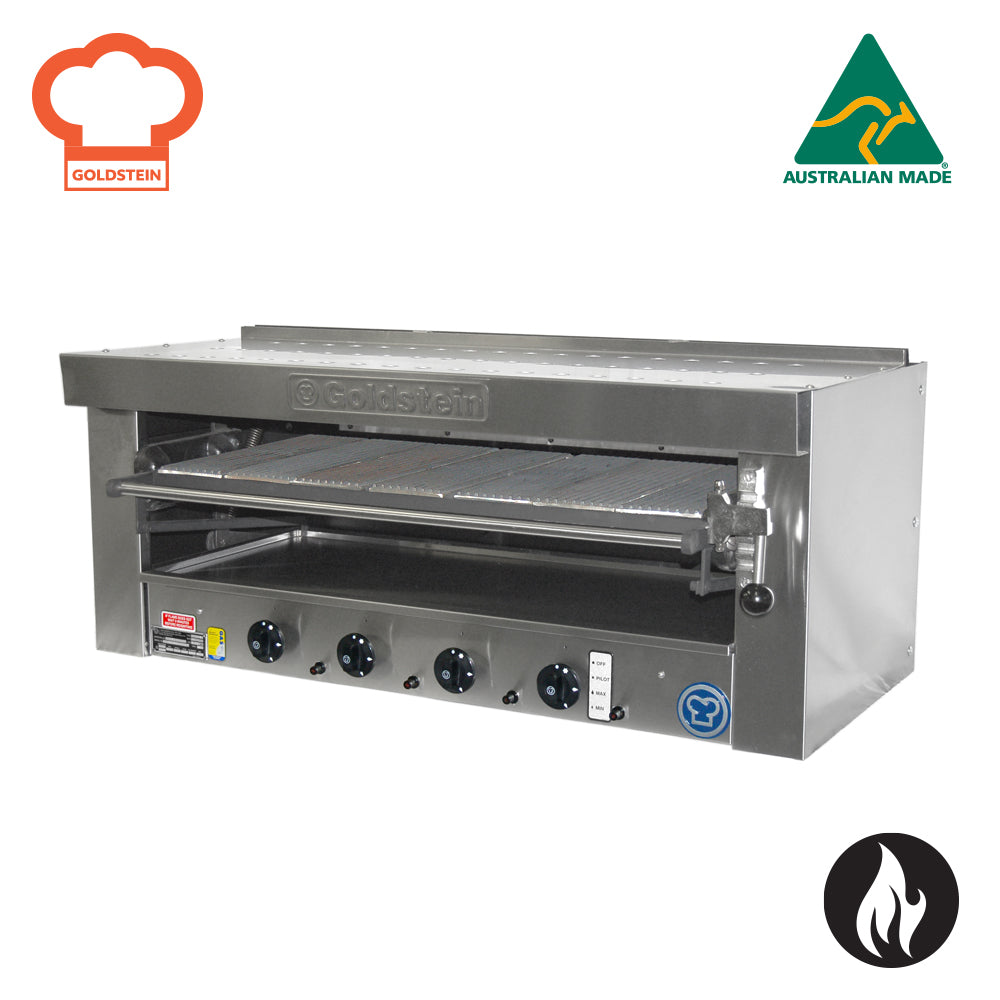 GOLDSTEIN GAS SALAMANDER grid size 850 x 370 mm, movable ratchet, five positions, cast iron grids for marking 48 SA48FF