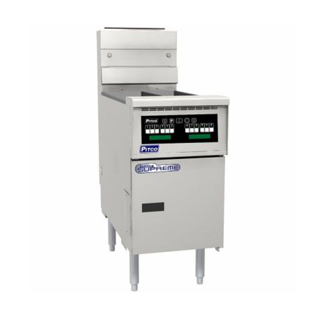 PITCO ELECTRIC SOLSTICE FRYER split tank, computer control, filter ready SE14T-C-FR
