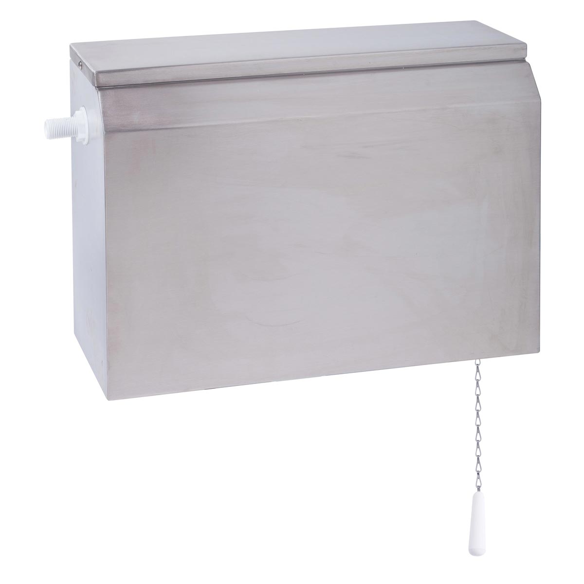 3monkeez Stainless Steel Pull Chain Cistern with Left Side Entry AB-CIS-PC-SE-L