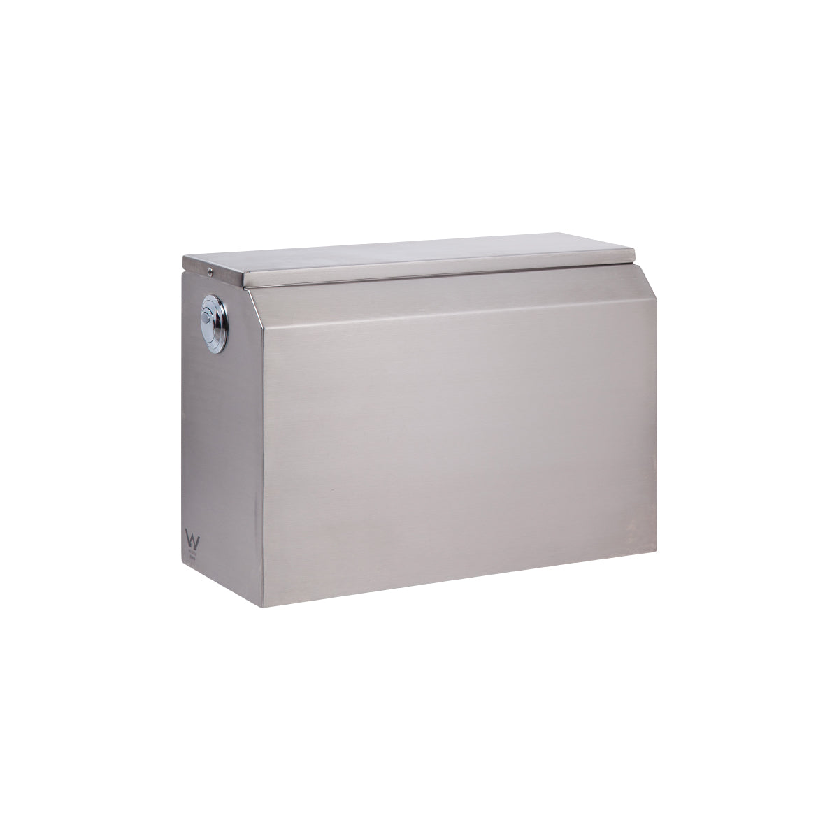 3monkeez Stainless Steel Side Press Cistern with Left Side Entry AB-CIS-SP-SE-L