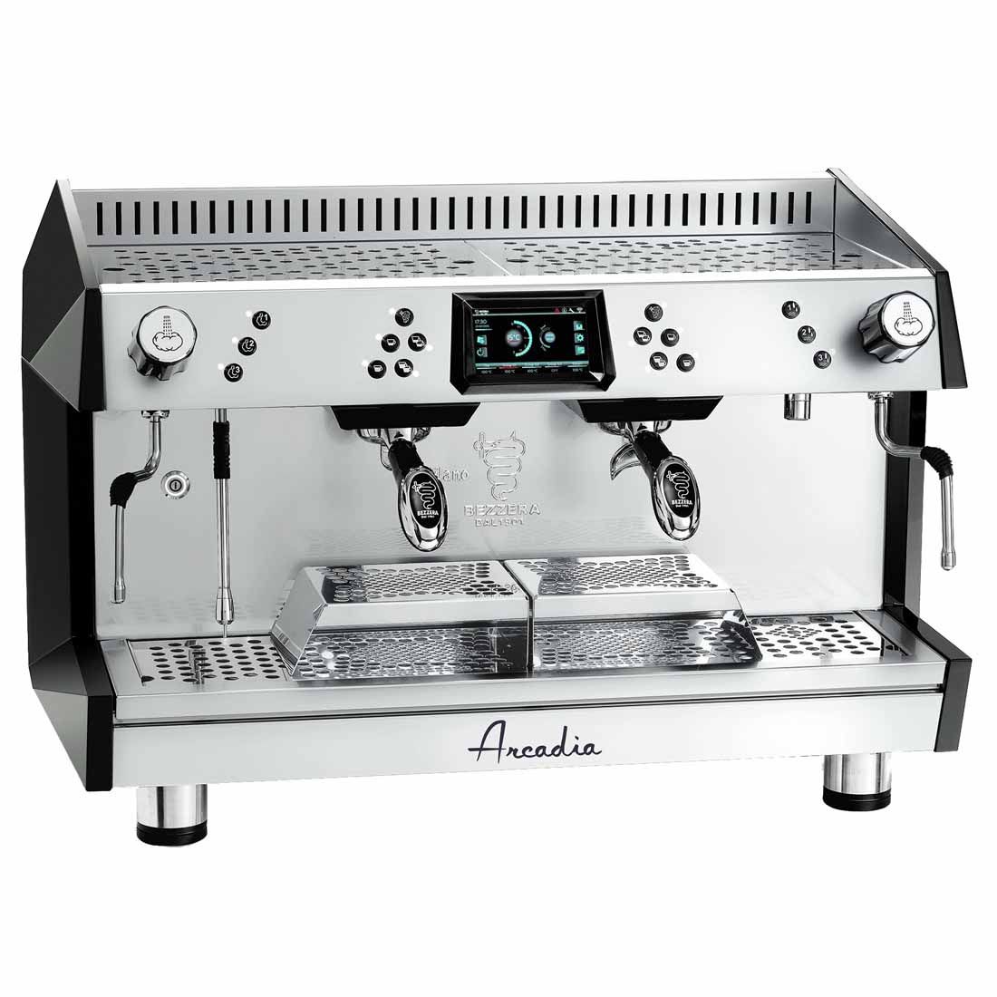 2NDs: Bezzera ARCADIA Professional Espresso coffee machine SS 2 Group PID with display - ARCADIA-G2DP-NSW2014