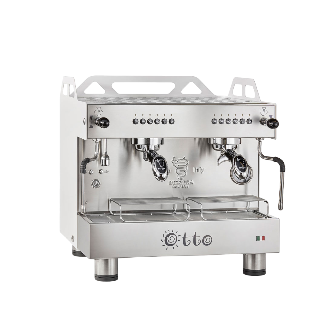 Bezzera OTTO White Compact 2 Group Espresso Machine BZOTTOCDE2IW1