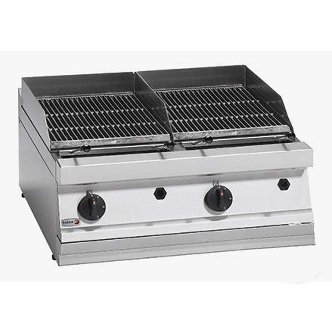 Ex-Showroom: Fagor 700 series - Gas charcoal 2 grid grill - BG7-10-VIC622