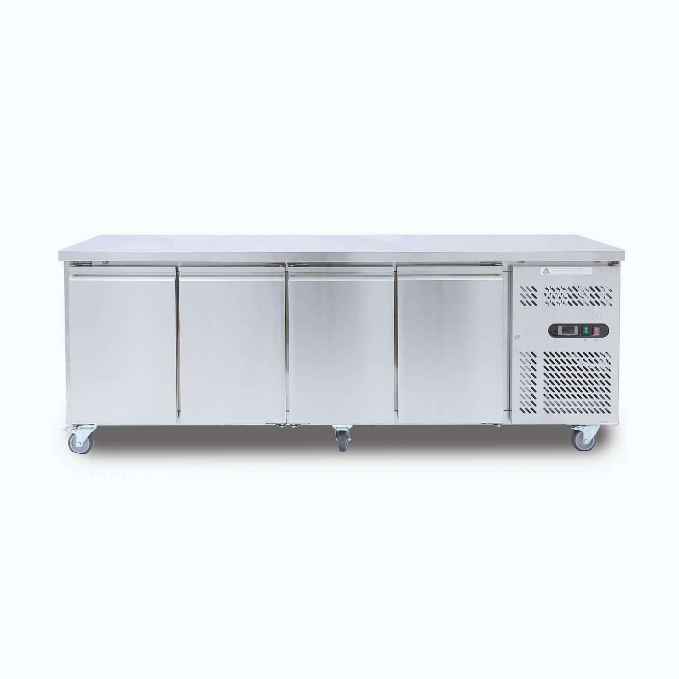 BROMIC Under Bench Fridge - 553L - 4 Doors - Stainless Steel 3735209-NR