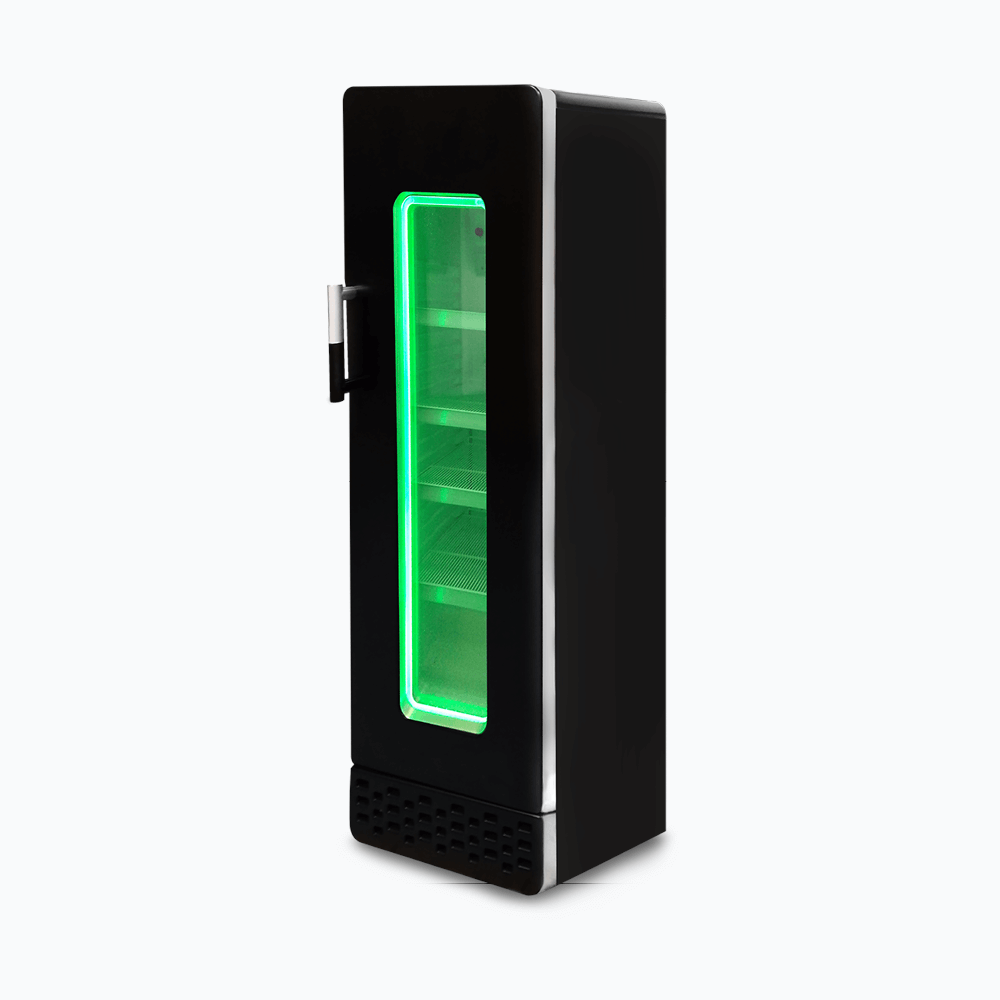 BROMIC RETRO Upright Display Fridge - 290L - 1 Door - Flat Glass 3736079-NR