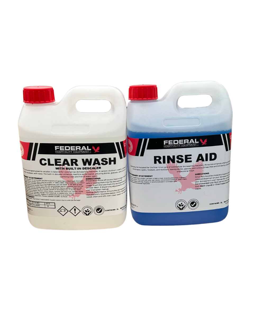 DISHWASHER PACK (Clear Wash 2L + Rinse Aid 2L) - DH-PACK