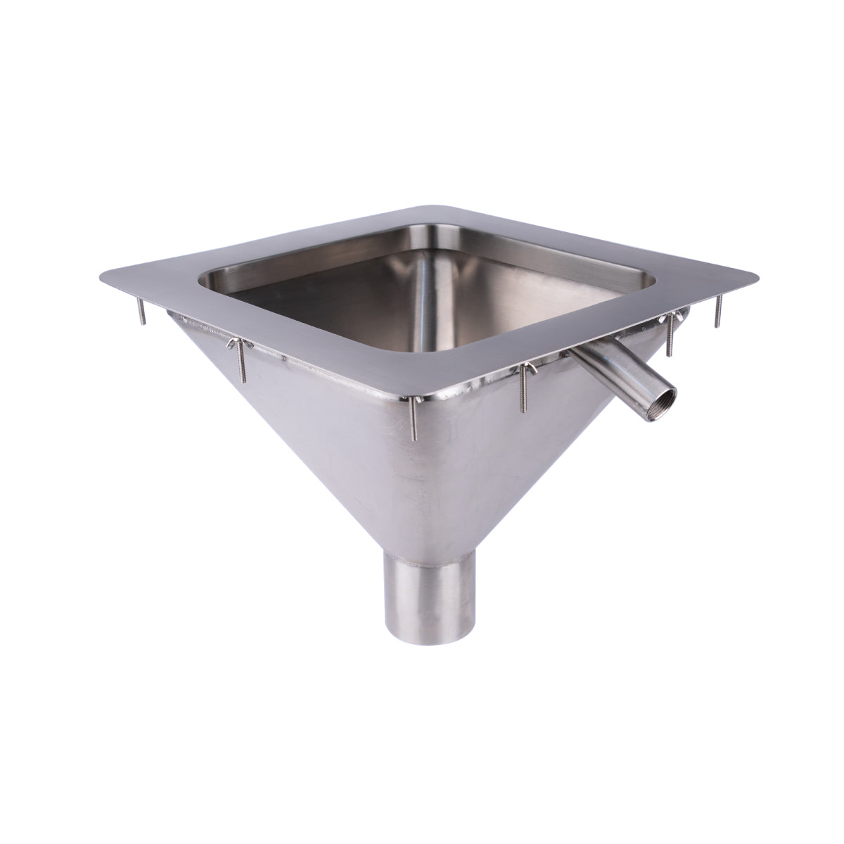 3monkeez Square to Conical Flushing Rim Sink - 350 FRSS-DI350-316
