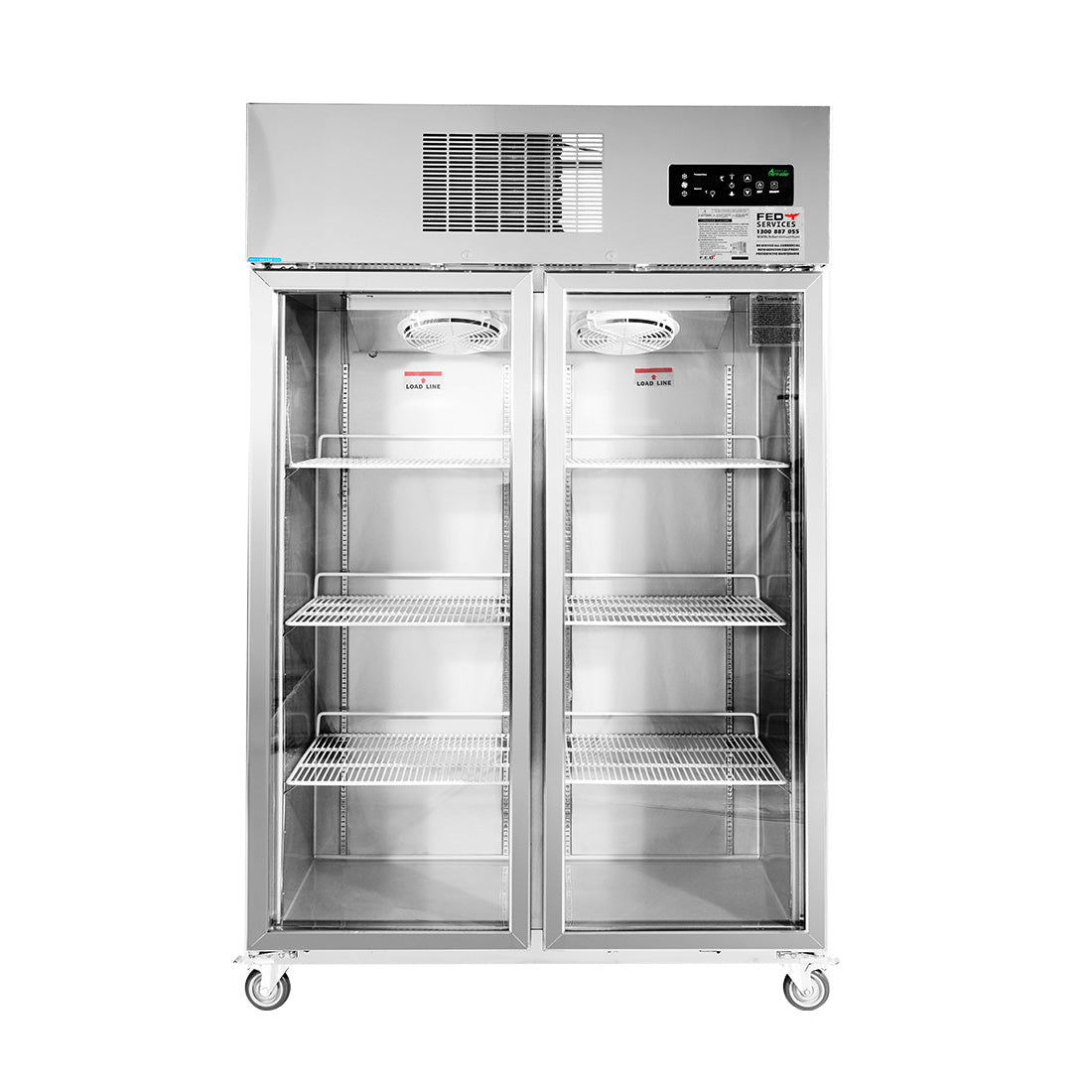 Thermaster Double Door Upright Display Fridge - SUCG1000