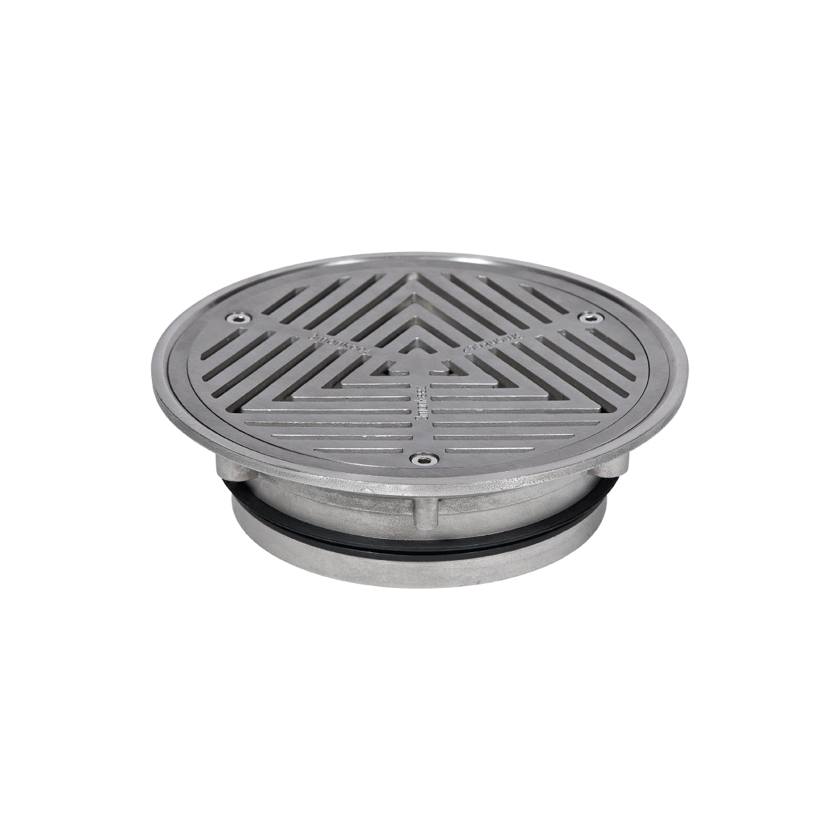 3monkeez 200mm Round Vinyl Floor Waste (suits 150mm pipe) FW-200VRT-150-316