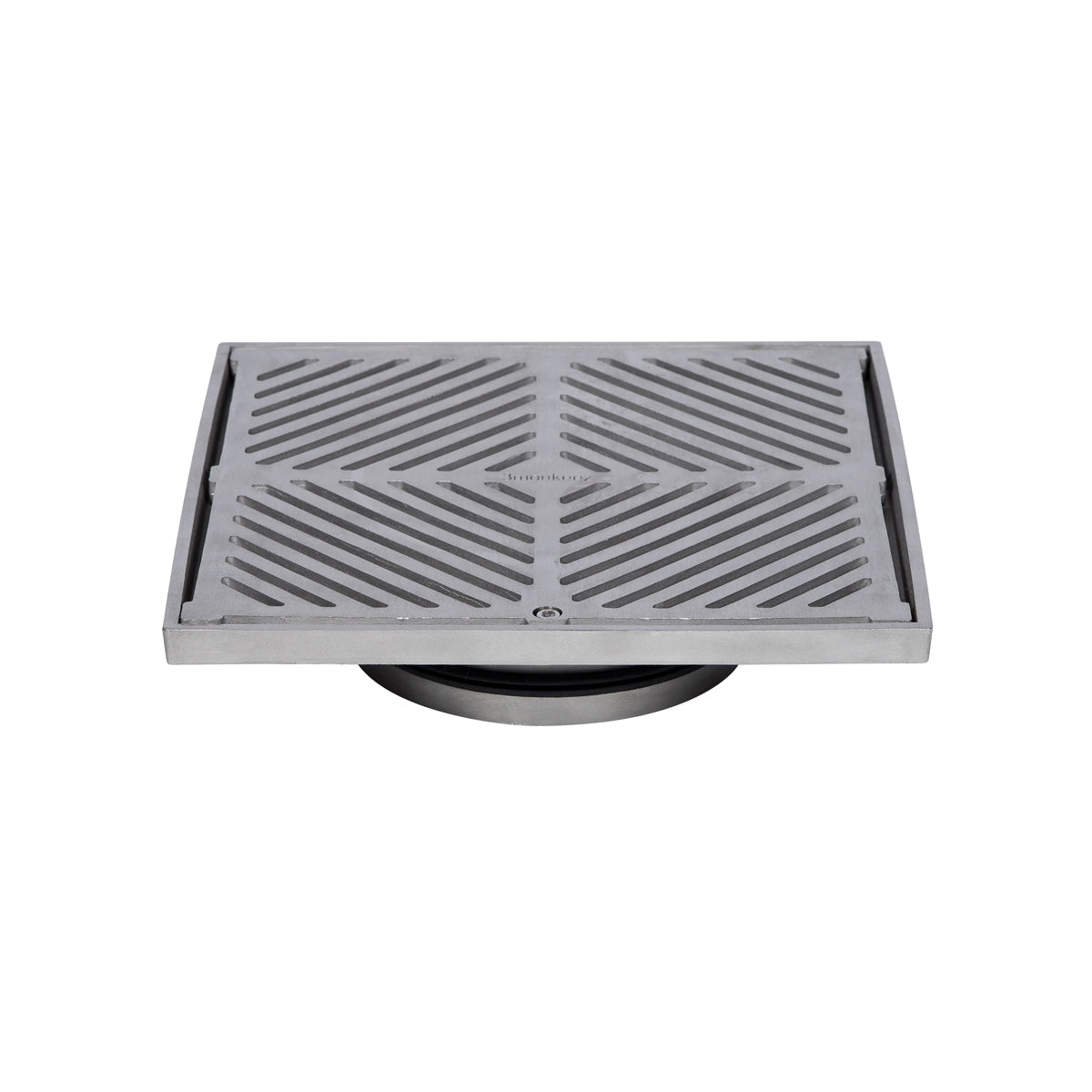3monkeez 250mm Square Floor Waste (suits 150mm pipe) (Heel Proof) FW-250S-150-316