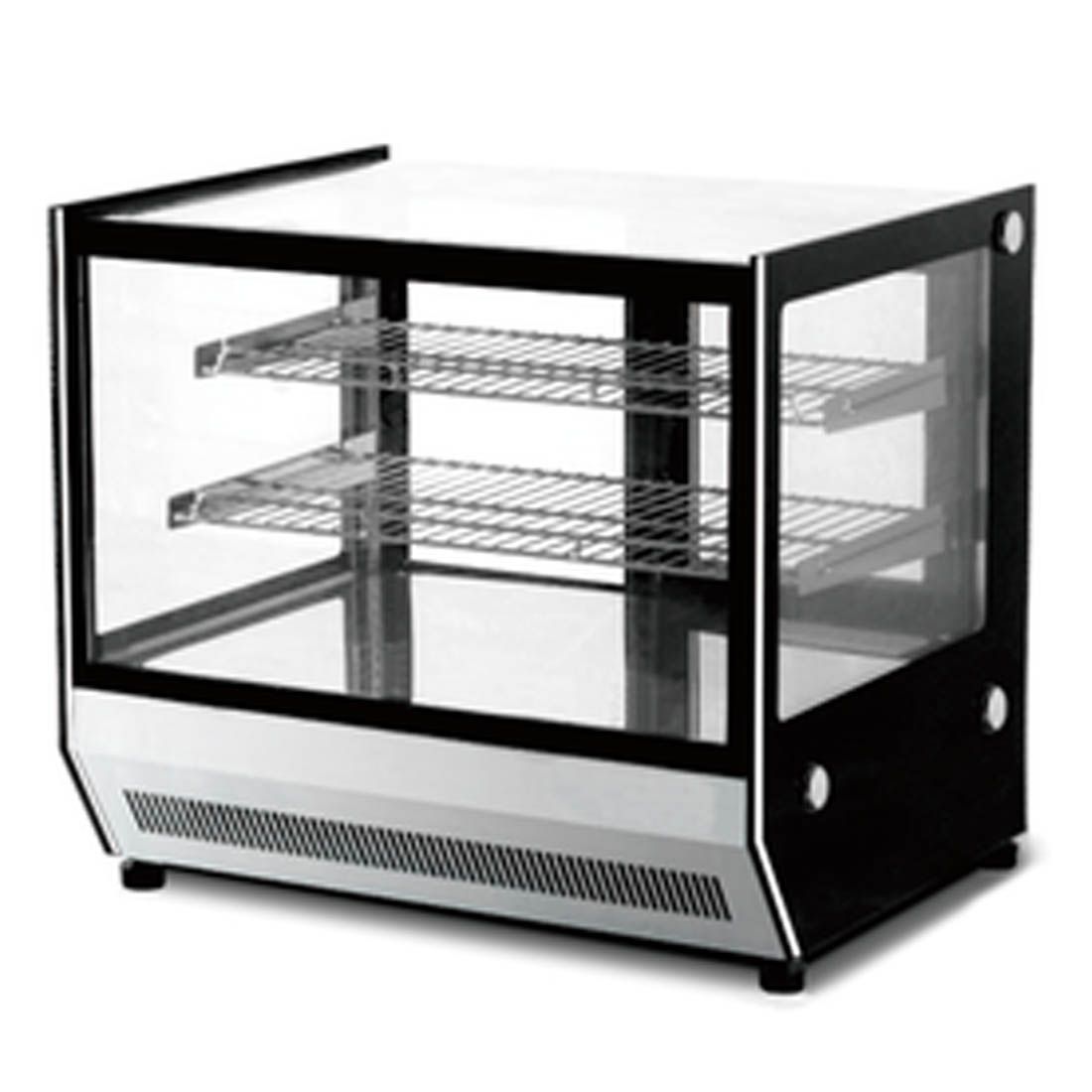 2NDs: Bonvue Counter Top Square Glass Hot Food Display - GN-900HRT-NSW1956