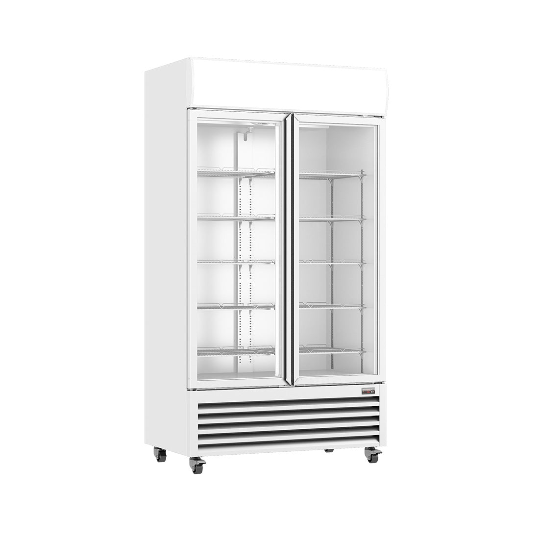 Thermaster Colourbond Upright Beverage Fridge 2 Doors White - LG-1000P