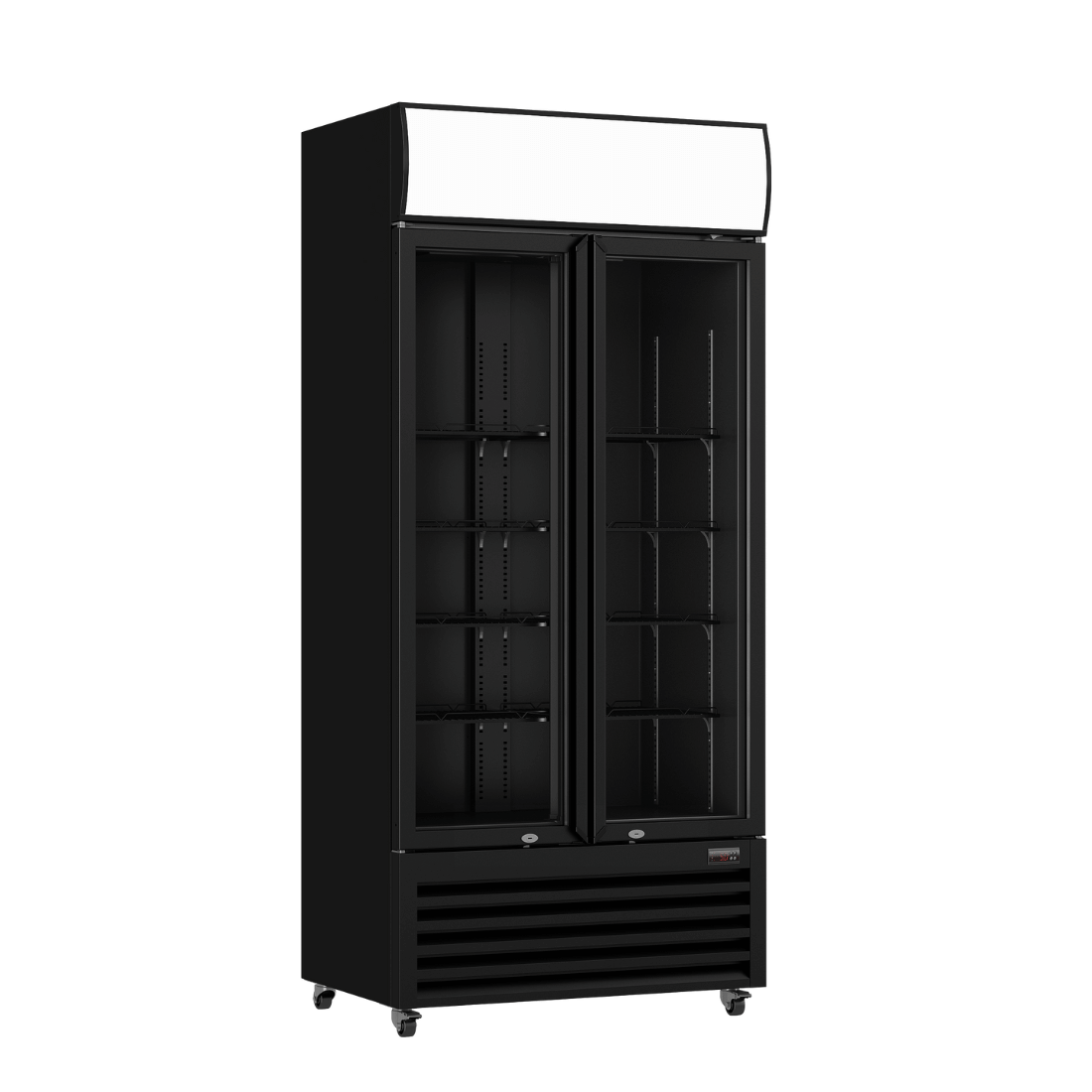 Thermaster Double Glass Door Colourbond Upright Drink Fridge - LG-580BP