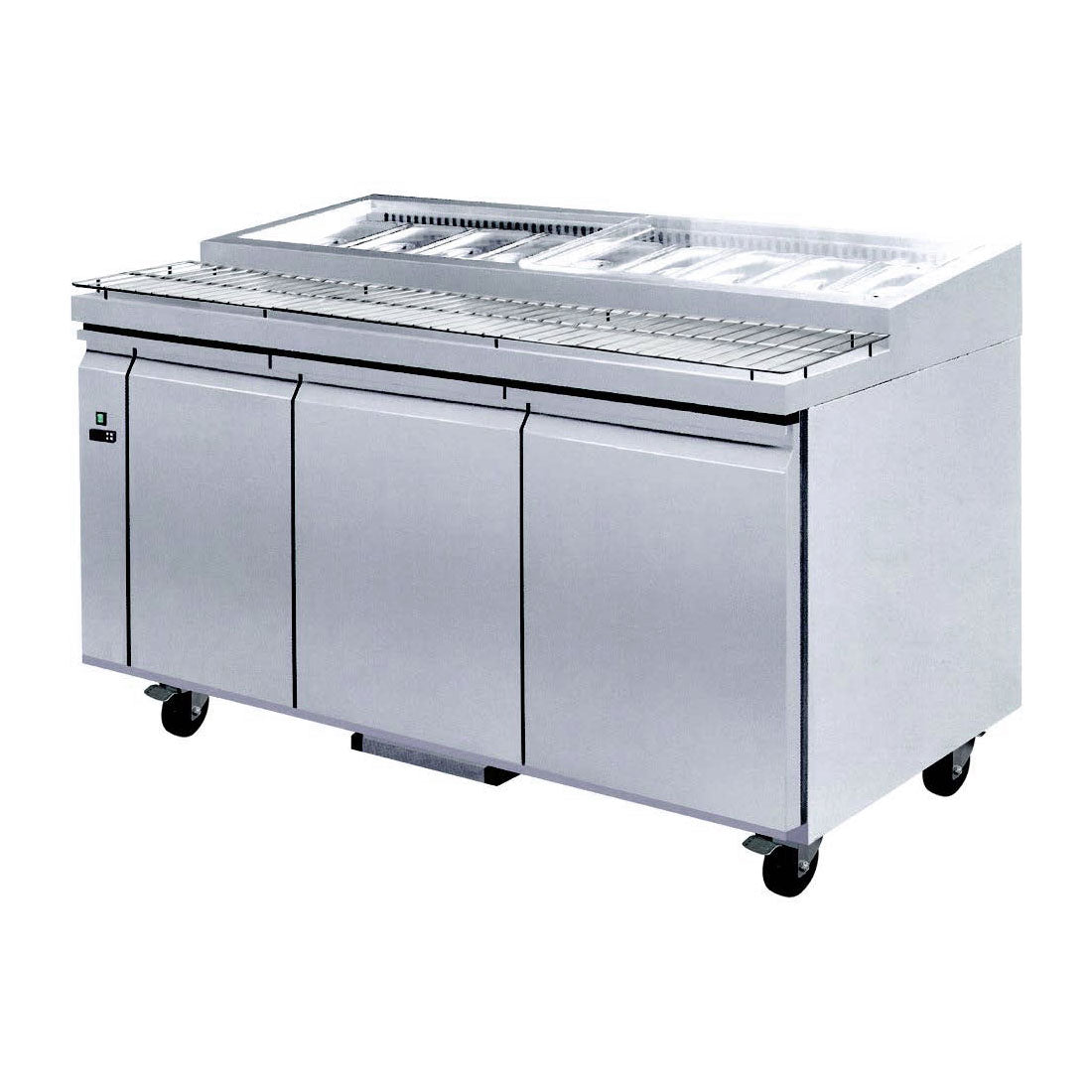 Thermaster three door DELUXE Pizza Prep Bench - PWB180