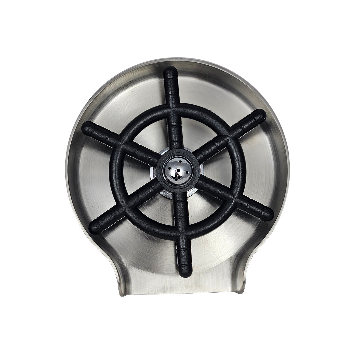 3monkeez Kitchen Sink Glass Rinser with Round Drain Tray R-KGR-100