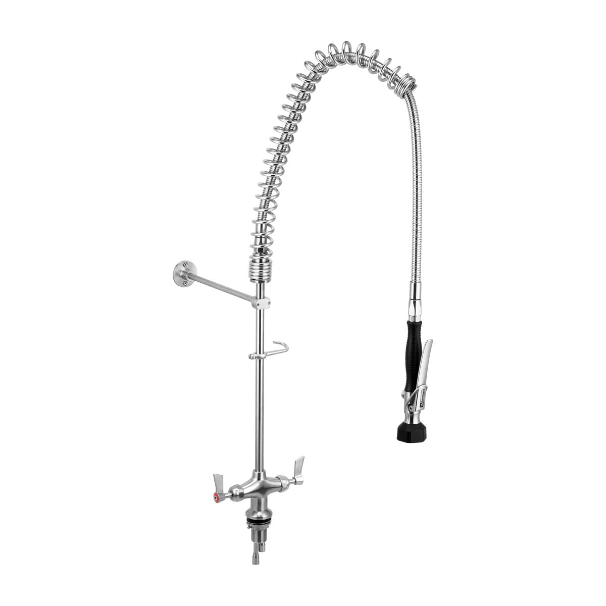 CLEANAJET Stainless Steel Dual Bench Mounted Pre Rinse Unit T-3M53007