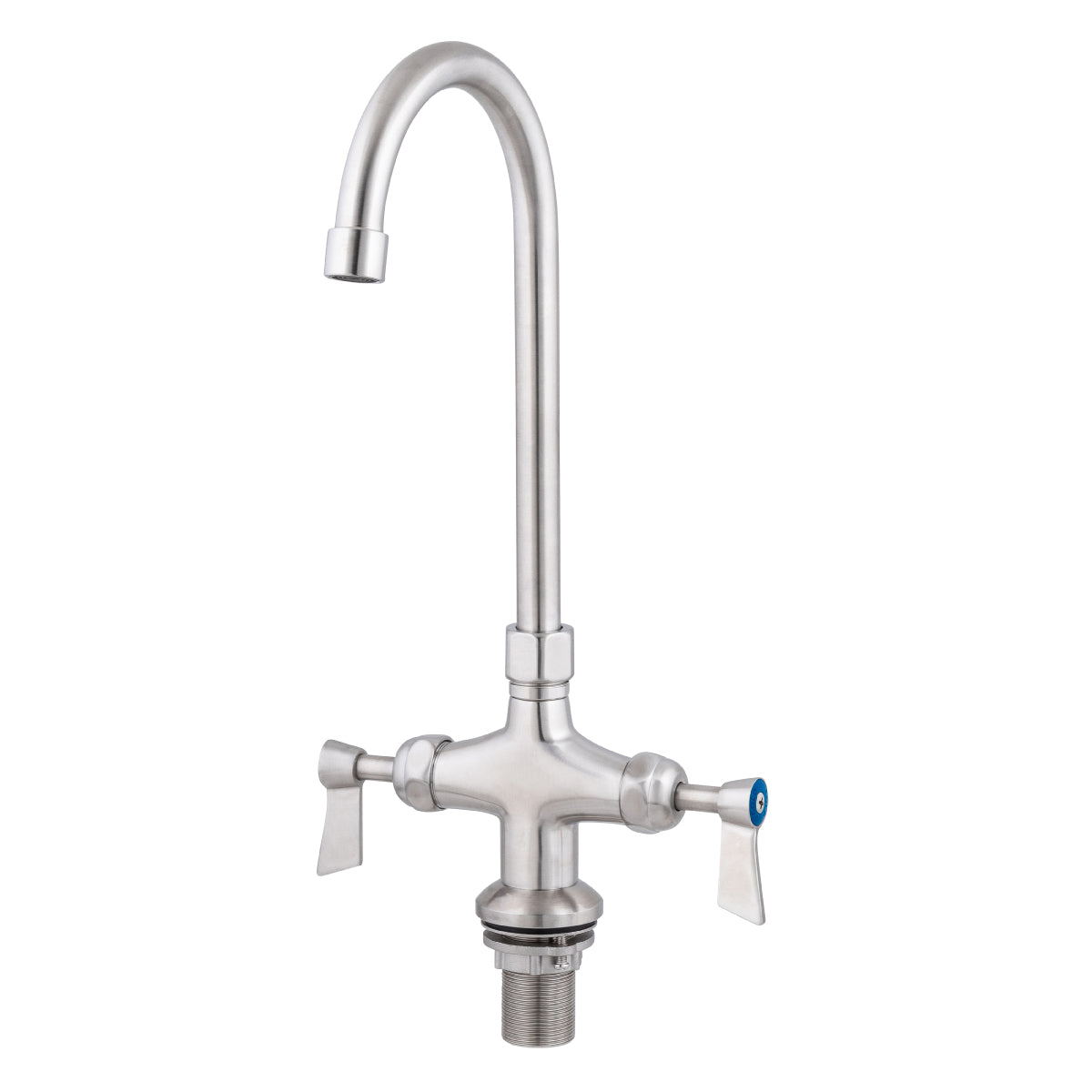 Guardian Tapware Dual Bench Mount Body with Gooseneck Swivel 12" Spout T-3MDHG12