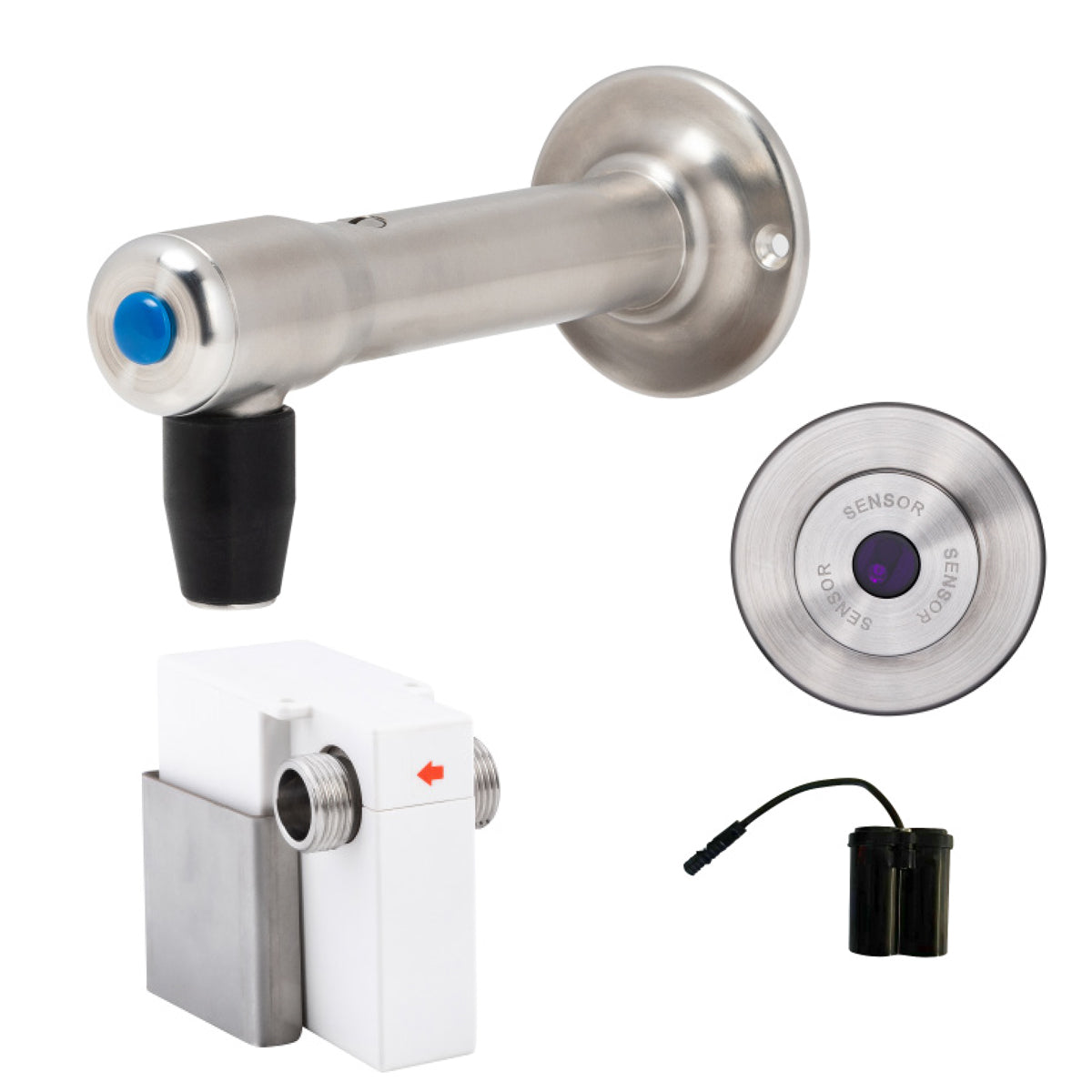 Wall Mount Bottle Filler with Wall Mount Sensor Battery Operated  T-3MSS-BFSWB