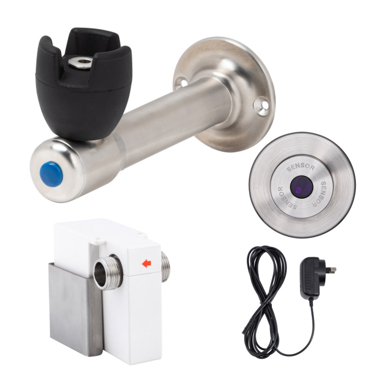 Guardian Zerotouch 90 Degree Silicone Mouthguard Bubbler with Wall-Mount Sensor Mains Operated T-3MSS-BUB90SWM