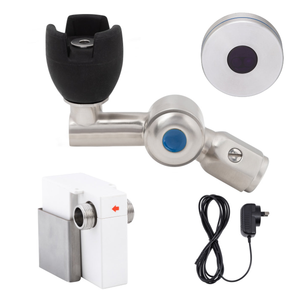 Guardian Zerotouch 45 Degree Silicone Mouthguard Bubbler with Hob-Mount Sensor Mains Operated T-3MSS-BUBS45SM