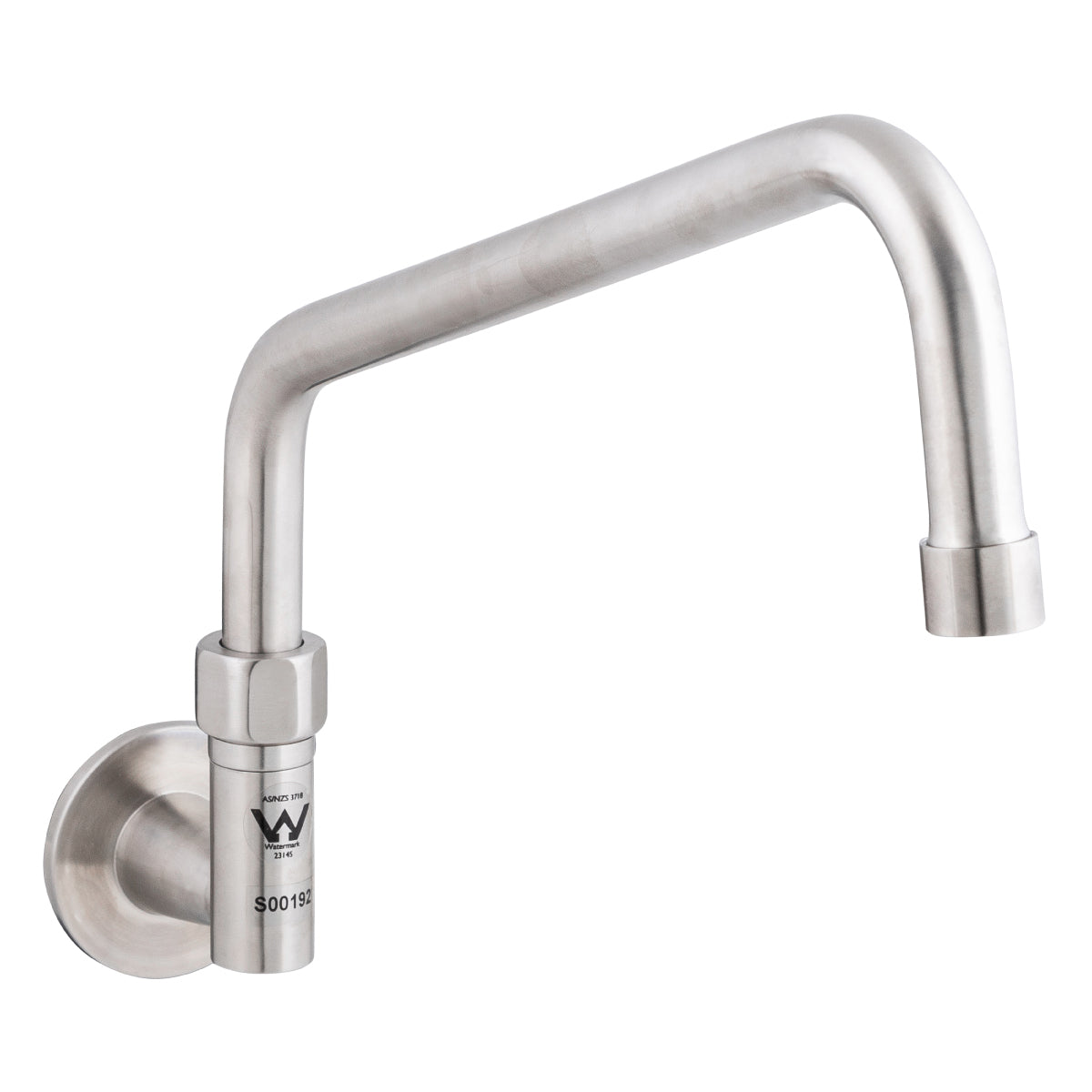 Guardian Tapware Stainless Steel Wall Elbow and 12" Spout T-3MWE12