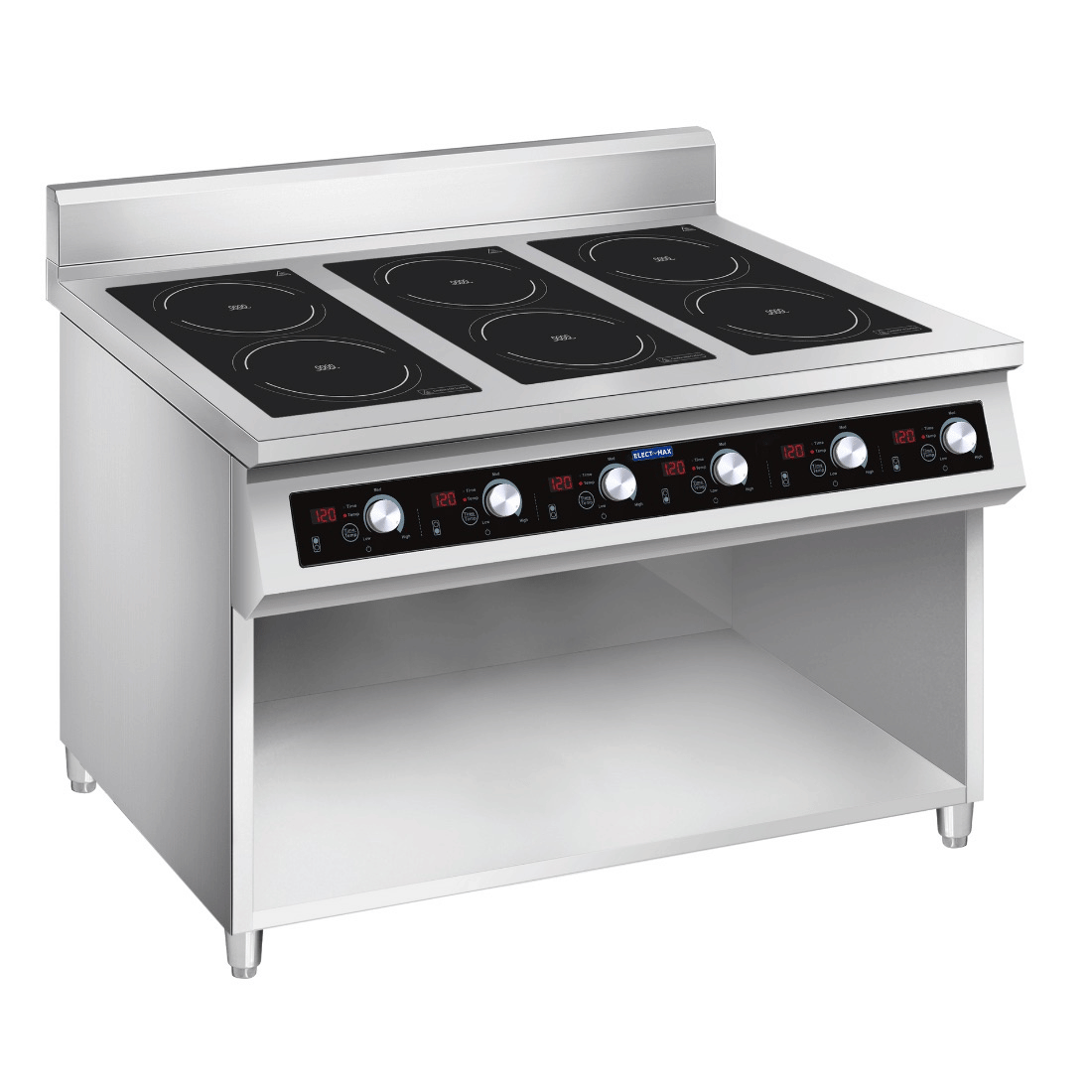 ElectMax 900 Series Induction 6 Burner Cooker with Splashback EIC9-1200P