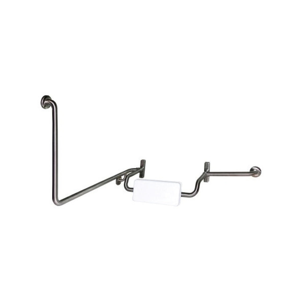 3monkeez Back Rests with Integrated Grab Rail Left Hand (90 Degrees) WA-BRGR-90LH