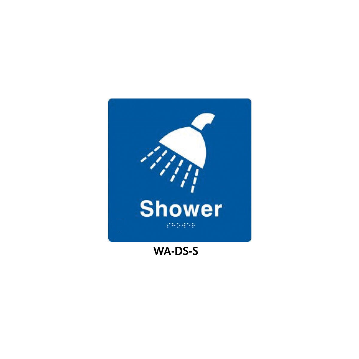 3monkeez Braille Sign Shower (Blue) WA-DS-S