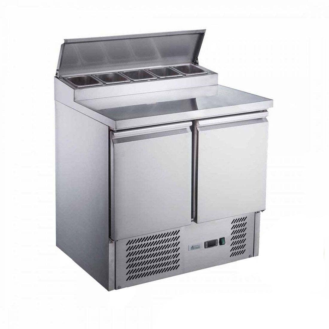 Fry Essentials FED-X Two Door Salad Prep Fridge - XGNS900D