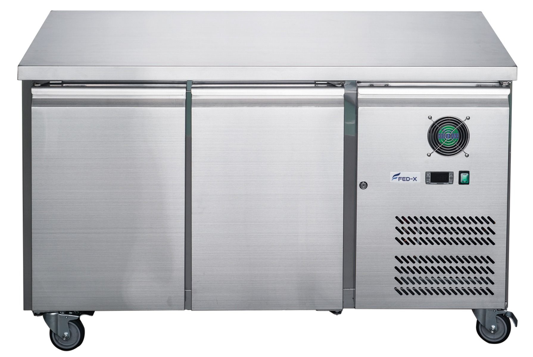 2NDs: FED-X S/S Two Door Bench Freezer - XUB6F13S2V-NSW1932