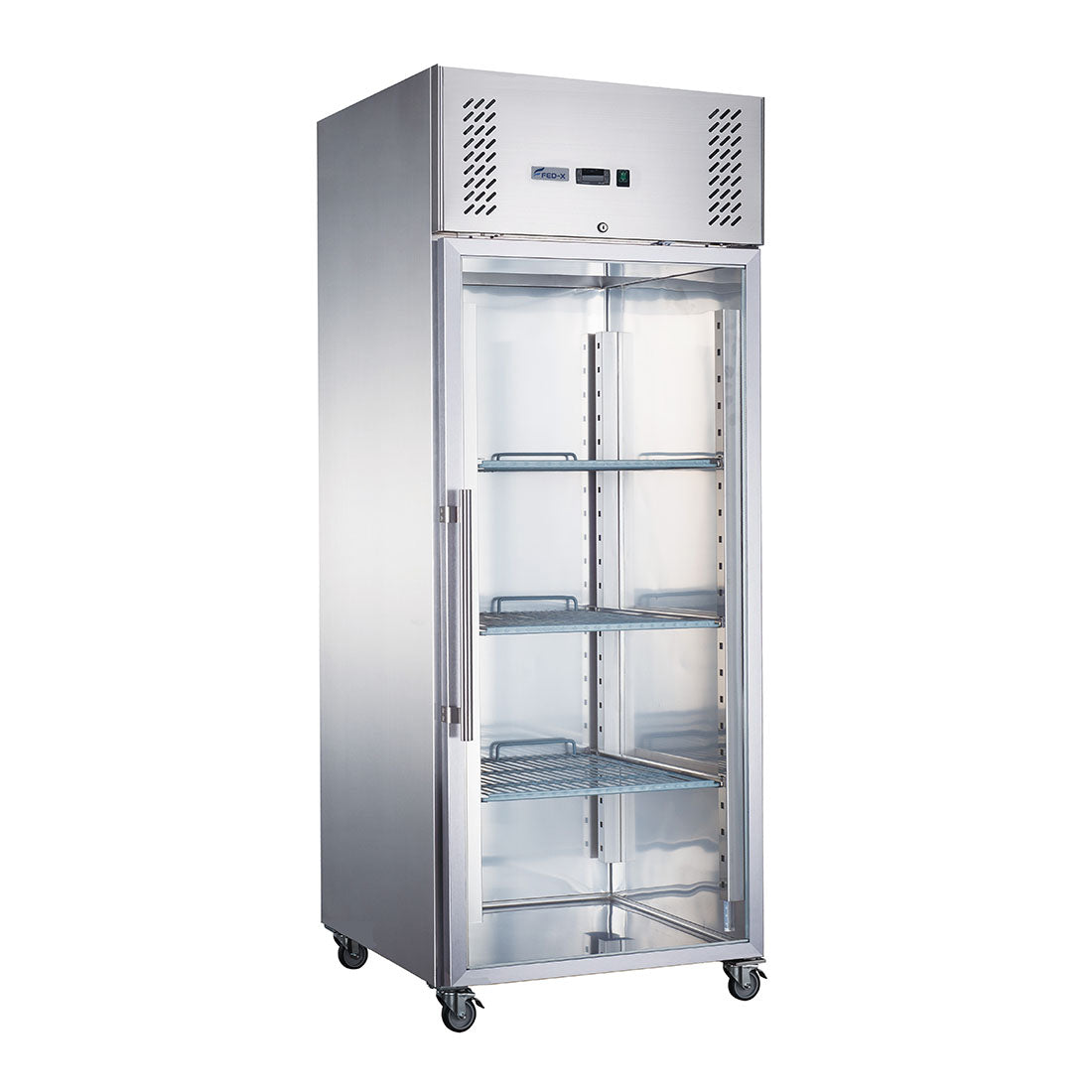 FED-X S/S Full Glass Door Upright Freezer - XURF600G1V