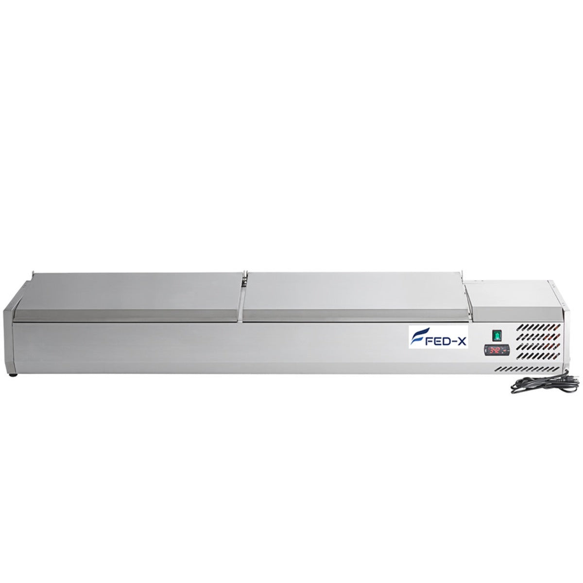FED-X Salad Bench with Stainless Steel Lids - XVRX1800/380S