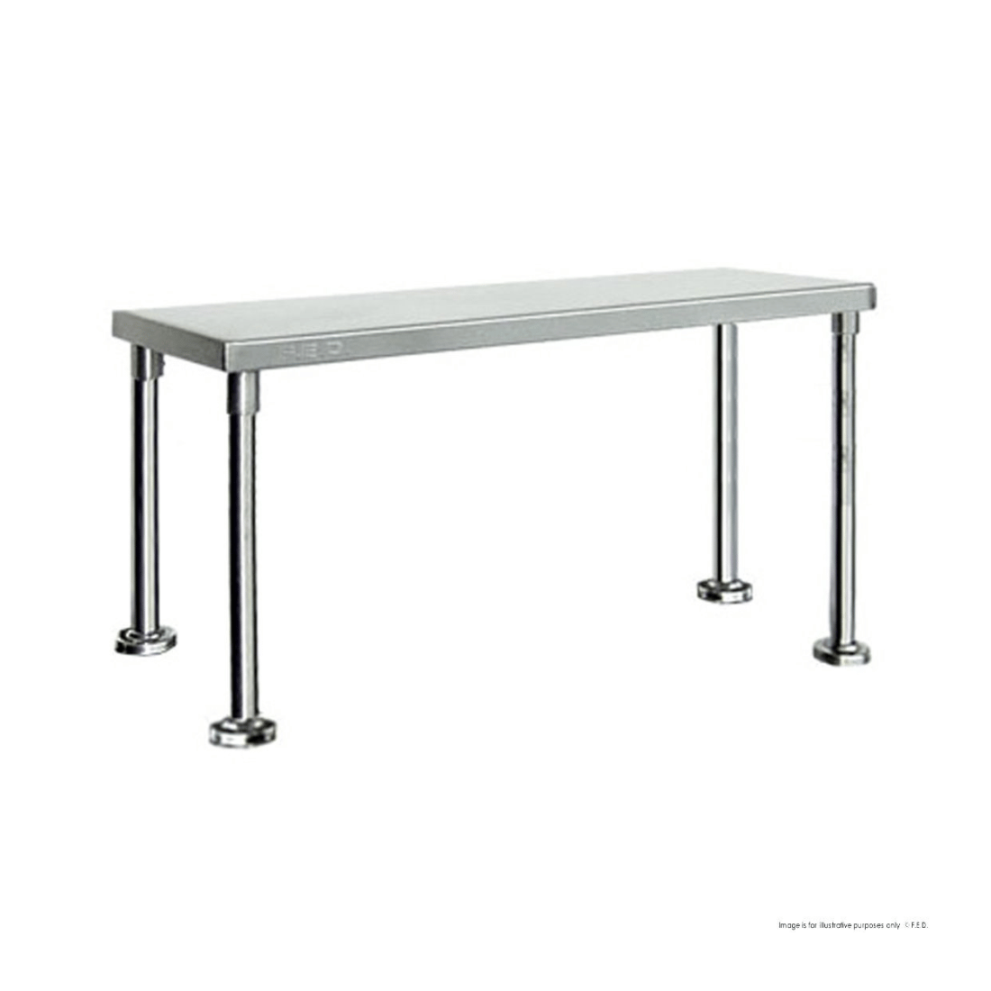 Modular Systems Single Tier 400mm Deep Workbench Overshelf 450mm High WBO1-1800-400