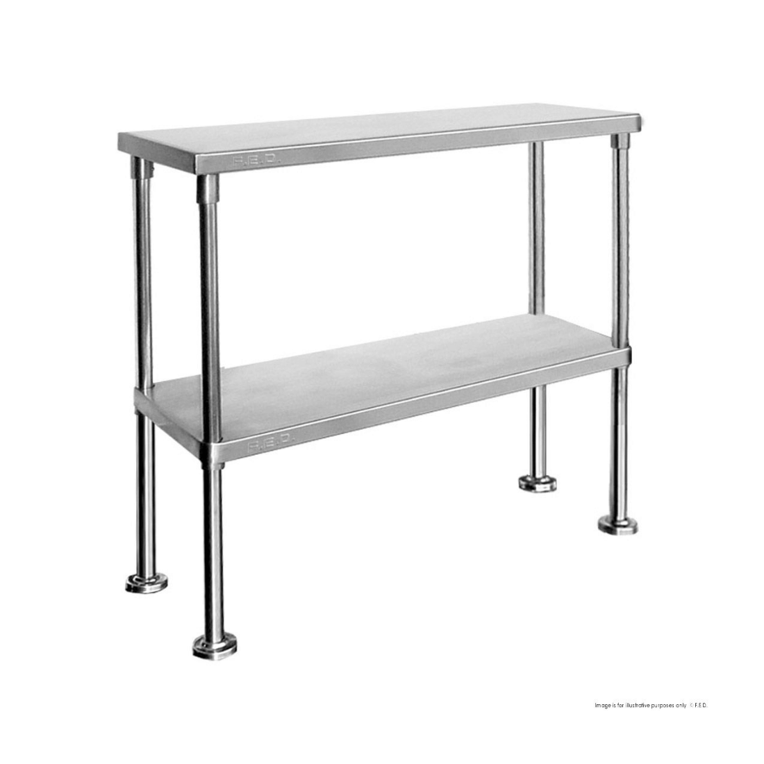 Modular Systems Double Tier 400mm Deep Workbench Overshelf 750mm High WBO2-1800-400