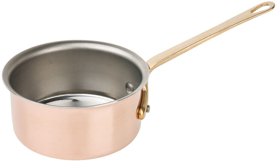 Matfer Bourgeat SAUCE PAN COPPER 9CM BRASS HDL 351009