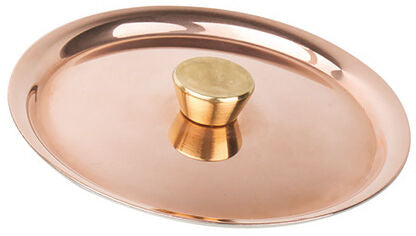 Matfer Bourgeat LID COPPER 9CM BRASS HDL 351209