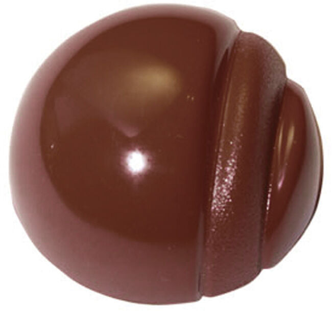 Matfer Bourgeat CHOC MOULD 28 STRIPED HEMISPHERE 380163