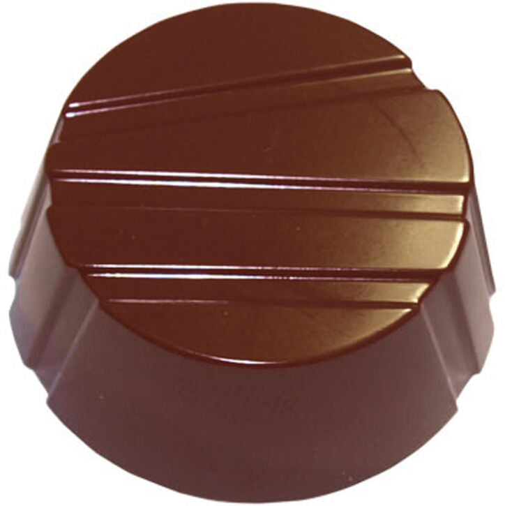 Matfer Bourgeat CHOC MOULD 28 STRIPED CIRCLES 380164