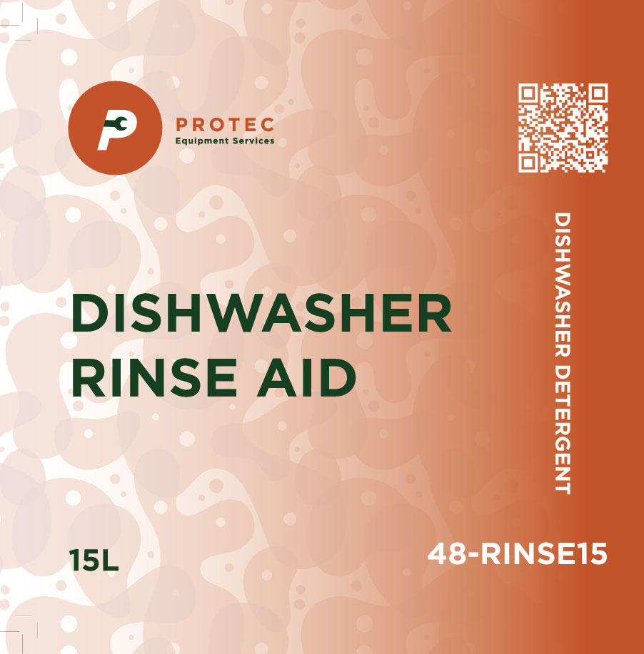 Protec Equipment Dishwasher Rinse Aid 15L 48-RINSE15