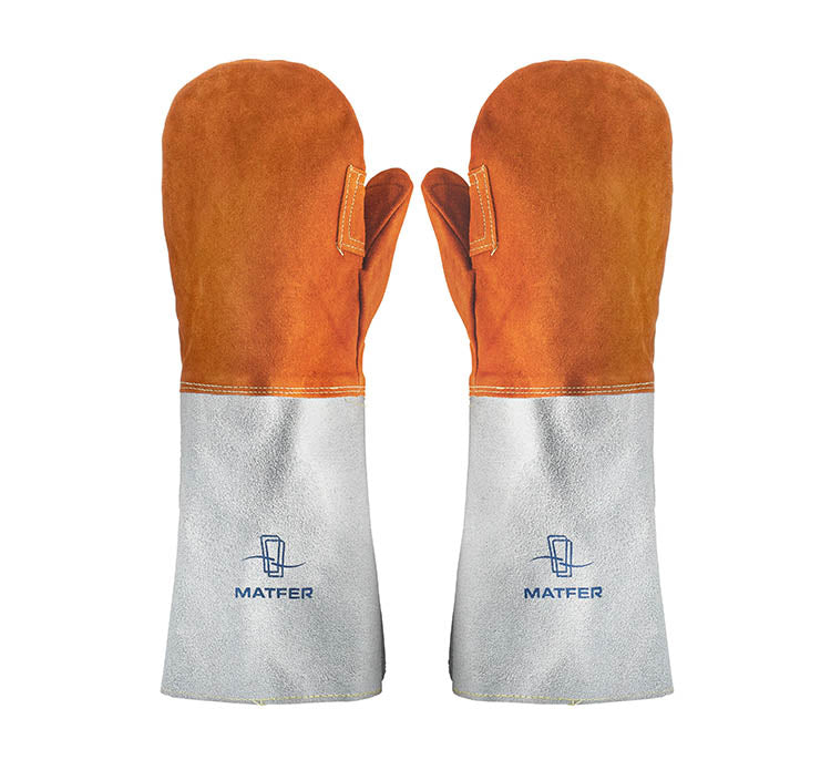 Matfer Bourgeat BAKERS MITTS W/CUFF LEATHER 773002