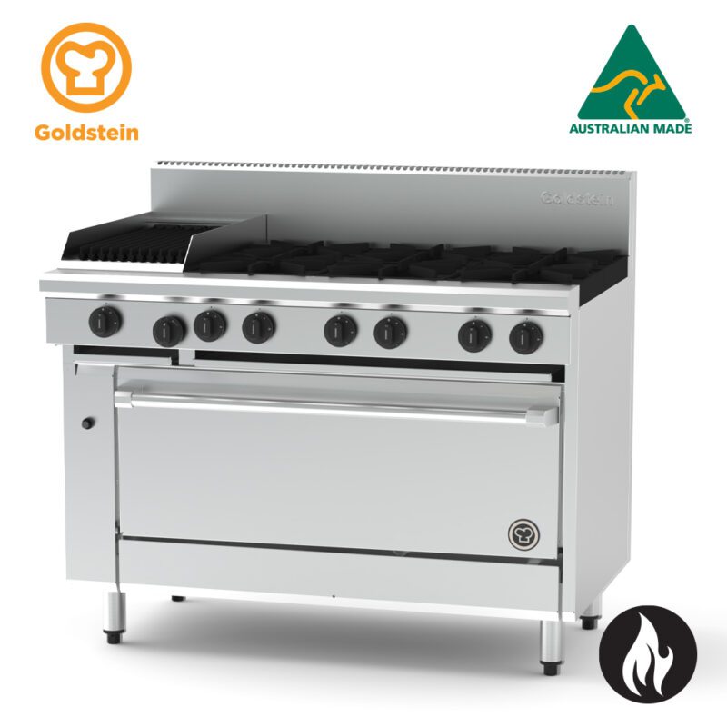 Goldstein 6 burners, 305 x 510 BBQ , 40” static gas oven PF12Q640-X