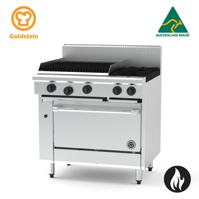 Goldstein 2 burners, 610 x 510 mm BBQ, 28” gas static oven   PF24Q228-X