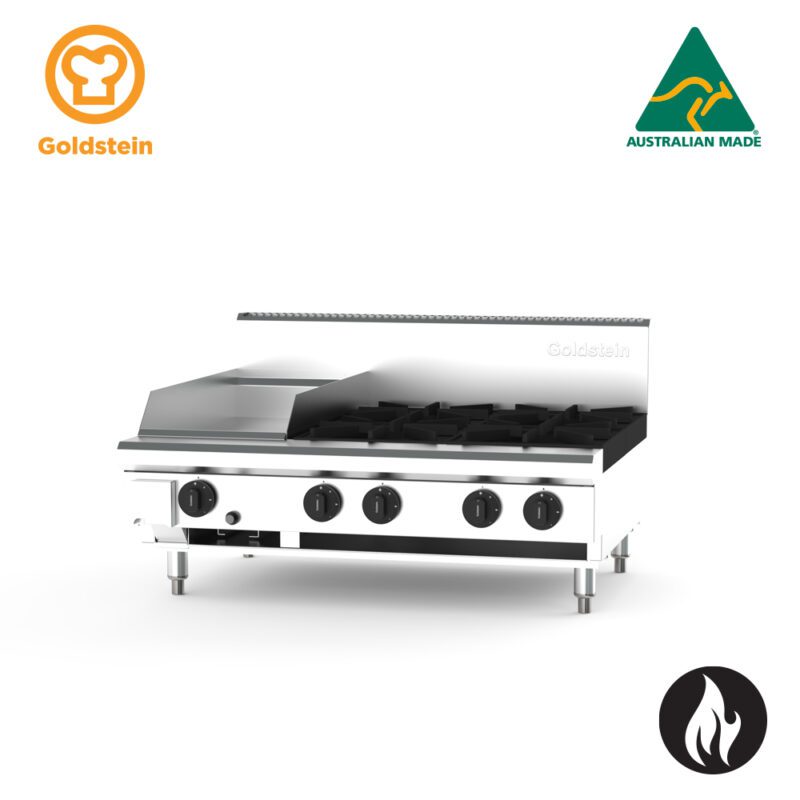 Goldstein 4 burnners, 305 x 520 x 20 mm griddle PFB12G4-X